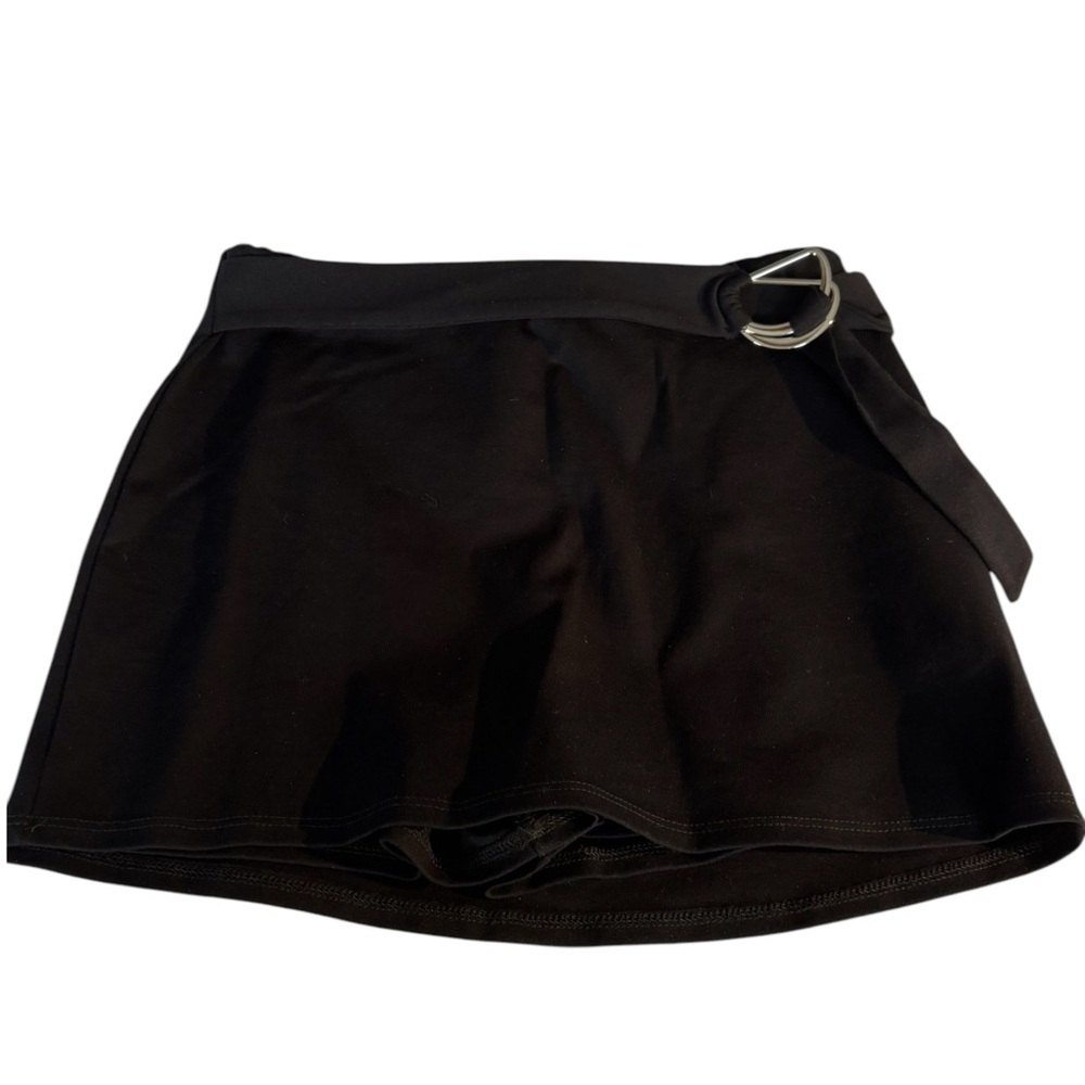 Windsor Women's Best Shot Ponte High Rise Black Belted Skort Medium